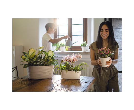 Кашпо для комнатных растений Tierra большое, серо-бежевое, Guzzini, изображение 6