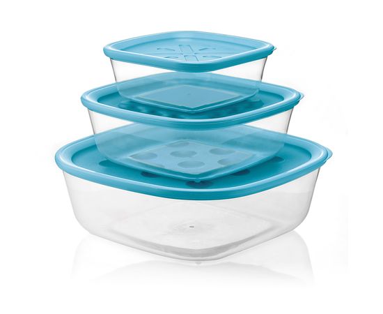 Набор из 3-х контейнеров Forme Casa синий, Guzzini