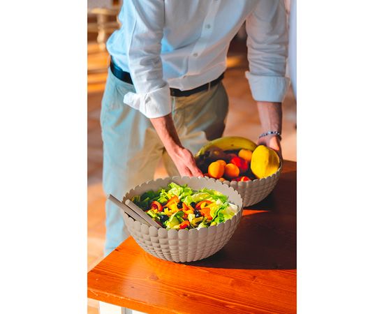 Набор столовых приборов для салата Tiffany, серо-бежевые, Guzzini, изображение 2