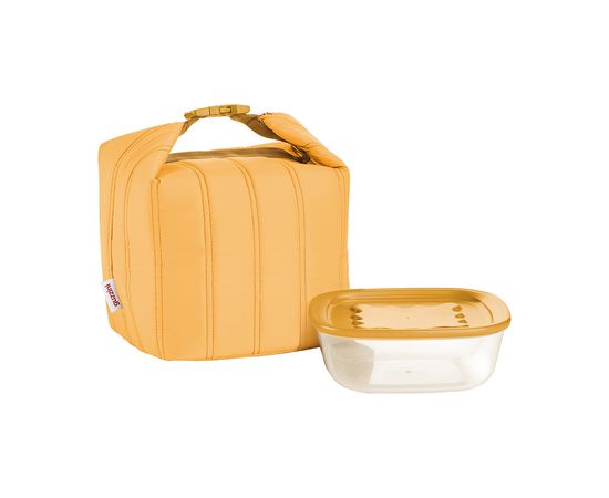 Набор из термосумки и контейнера Handy Bio, 1,4 л, желтый, Guzzini