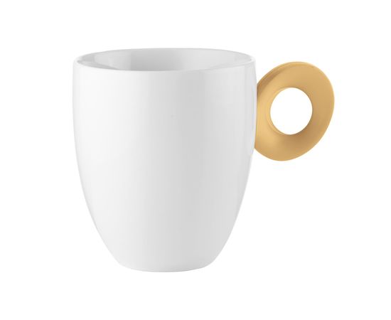 Кружка Everyday, 250 мл, белая/желтая, Guzzini