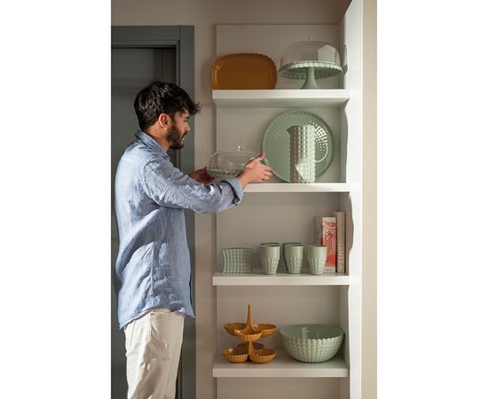 Блюдо для торта с крышкой Tiffany, 30 см, зеленое, Guzzini, изображение 4