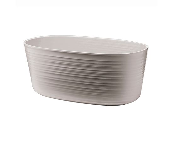 Кашпо для комнатных растений Tierra малое, серо-бежевое, Guzzini