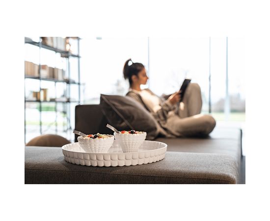 Поднос сервировочный Tiffany, 35,6 см, серо-бежевый, Guzzini, изображение 2