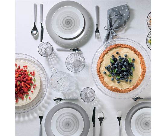 Блюдо для торта с крышкой Tiffany, 36 см, прозрачное, Guzzini, изображение 3