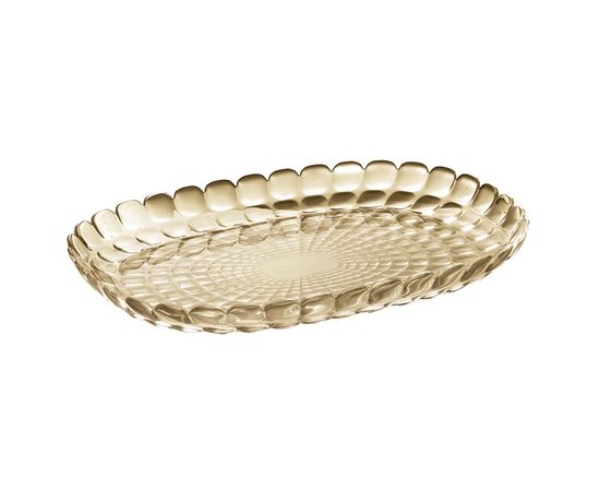 Блюдо Tiffany, 45 см, акрил, бежевое, Guzzini