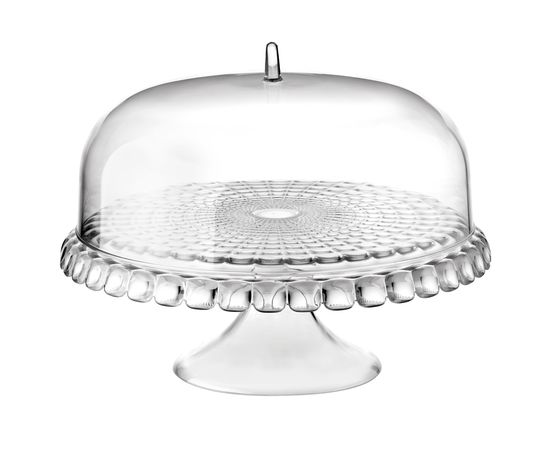 Блюдо для торта с крышкой Tiffany, 36 см, прозрачное, Guzzini