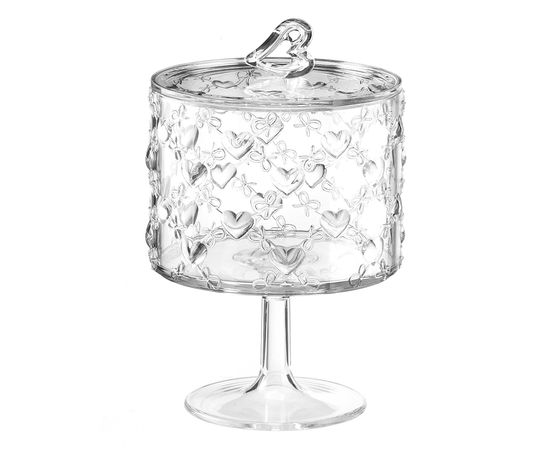 Конфетница на ножке Love, ?11х16,7 см, акрил, Guzzini