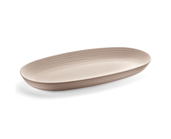 Блюдо сервировочное Tierra, 22,9х41х4,2 см, бежево-розовое, Guzzini