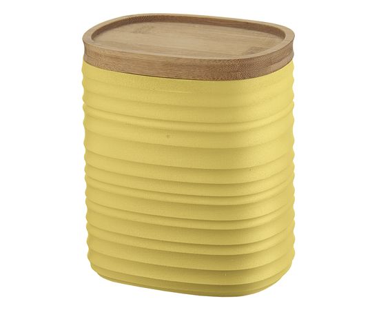 Банка для хранения с бамбуковой крышкой Tierra, 1 л, желтая, Guzzini