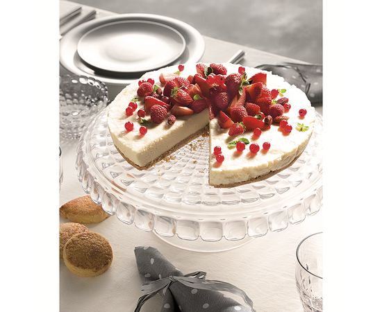 Блюдо для торта с крышкой Tiffany, 30 см, прозрачное, Guzzini, изображение 3