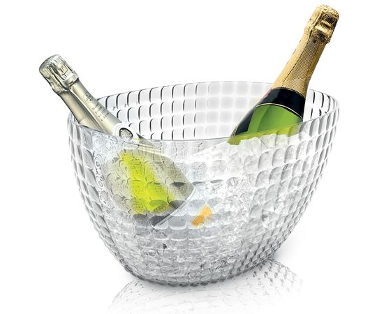 Ведерко для шампанского Tiffany, 28х19х17 см, прозрачное, Guzzini, изображение 2