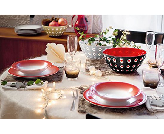 Салатник Le Murrine, 25 см, красный, Guzzini, изображение 2