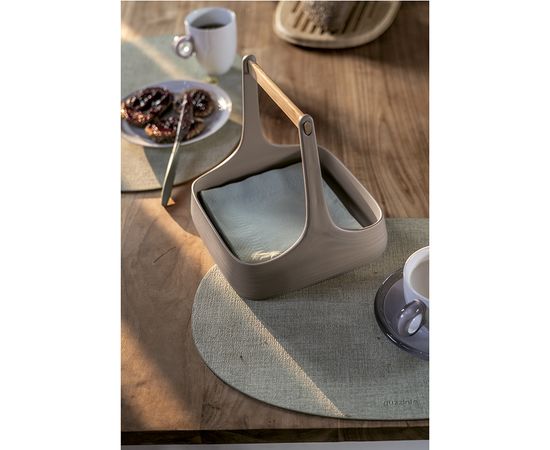 Салфетка подстановочная овальная двухсторонняя Fabric, мятная, Guzzini, изображение 2