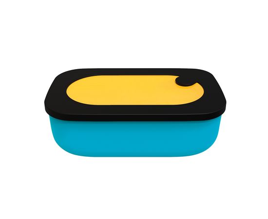 Ланч-бокc On The Go, 900 мл, желтый-синий, Guzzini