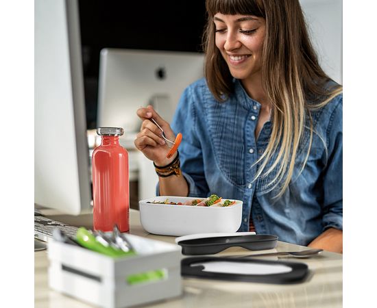 Набор из ланч-бокса и приборов Store & Go, белый, Guzzini, изображение 3