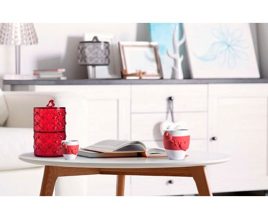 Набор чашек для эспрессо Love, 80 мл, 2 шт., серый, Guzzini, изображение 2