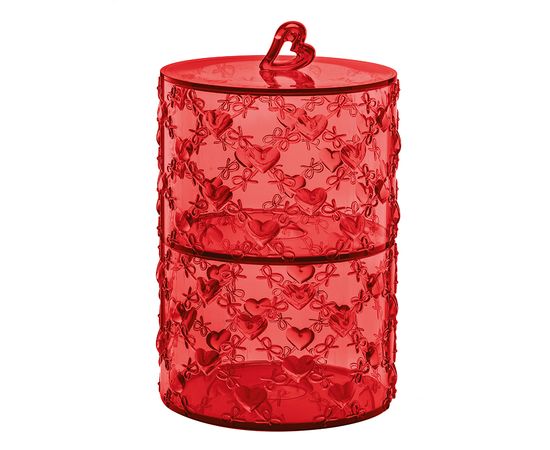 Набор конфетниц Love, акрил, красный, 2 шт., Guzzini