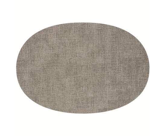 Салфетка подстановочная овальная двухсторонняя Fabric, серая, Guzzini