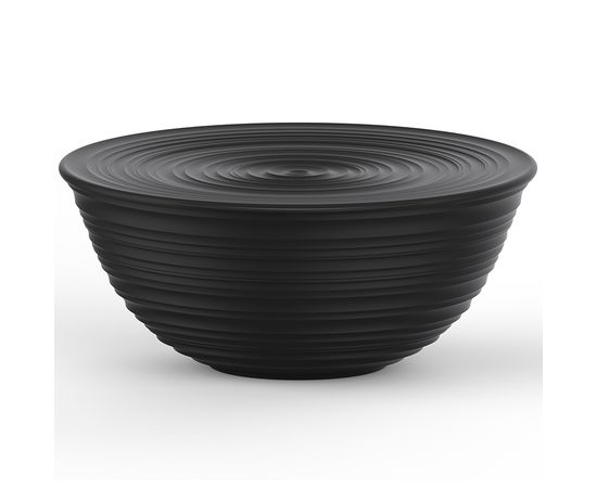 Миска с крышкой Tierra, 30 см, черная, Guzzini