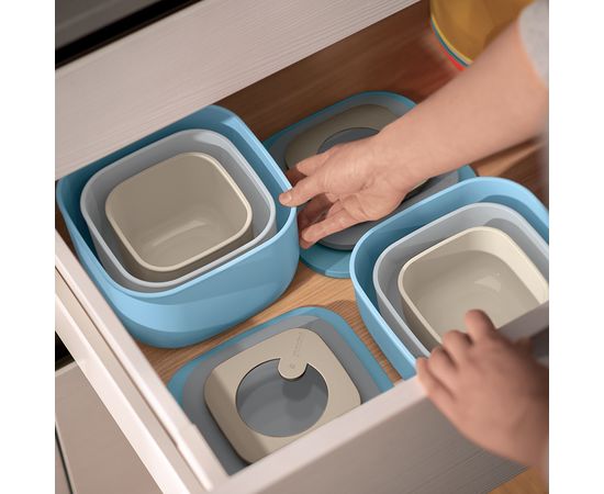 Набор контейнеров Store&More, 2,8 л, 1,55 л, 750 мл, 3 шт., Guzzini, изображение 4