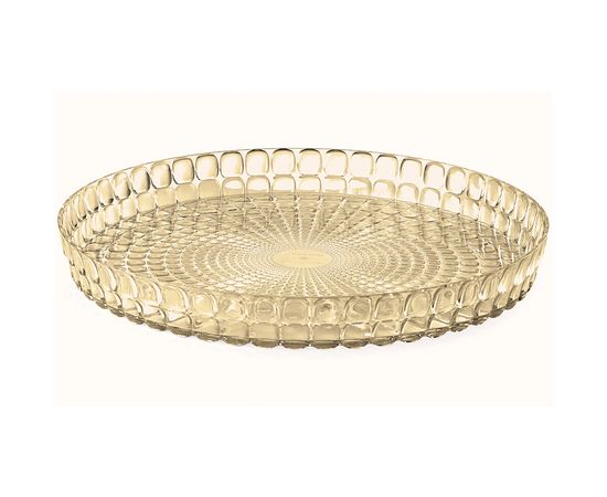 Поднос Tiffany, ?35,6 см, акрил, бежевый, Guzzini