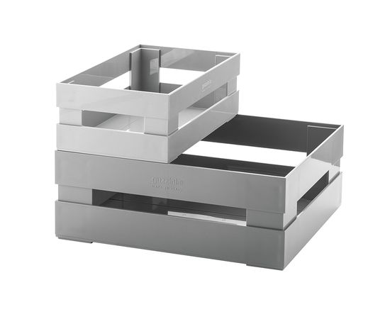 Набор ящиков Tidy&Store, серый, 2 шт., Guzzini