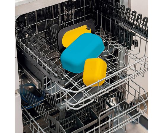 Ланч-бокc On The Go, 900 мл, желтый-синий, Guzzini, изображение 3