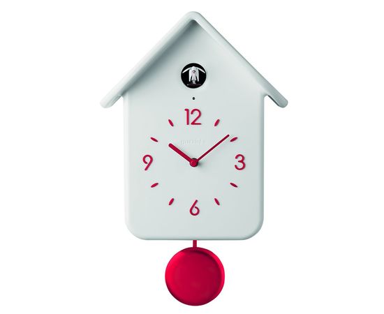 Часы с кукушкой QQ, белые, Guzzini