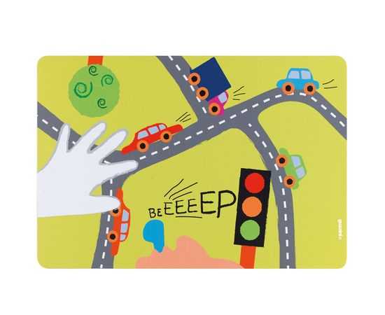 Салфетка подстановочная детская On the Road, зеленый, Guzzini