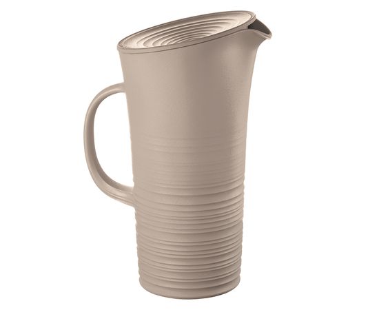 Кувшин с крышкой Tierra, 1,8 л, бежево-розовый, Guzzini