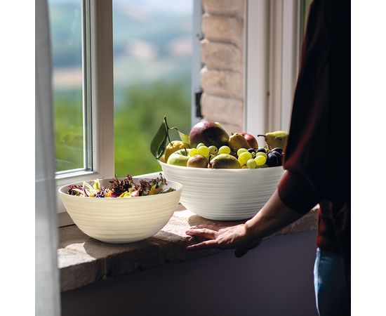 Салатник Tierra, 25 см, молочно-белый, Guzzini, изображение 4