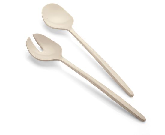 Приборы для салата Tierra, бежевые, 2 шт., Guzzini