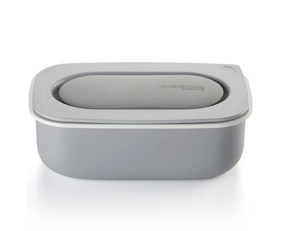 Набор из ланч-бокса и приборов Regeneration, 0,9 л, серый, Guzzini