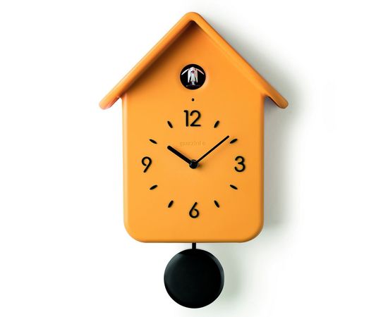 Часы с кукушкой QQ, желтые, Guzzini