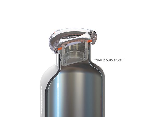 Термобутылка On The Go, 500 мл, белая, Guzzini, изображение 2