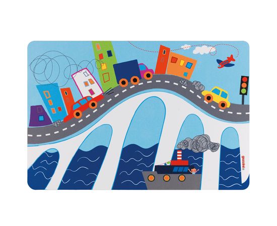Салфетка подстановочная детская On the Road, синий, Guzzini