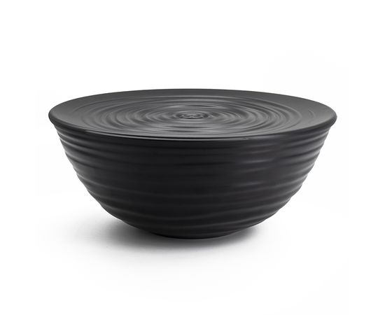 Миска с крышкой Tierra, 25 см, черная, Guzzini