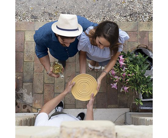 Миска с крышкой Tierra, 25 см, голубая, Guzzini, изображение 2