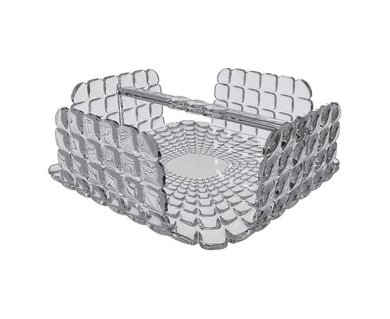 Салфетница квадратная Tiffany, серая, Guzzini