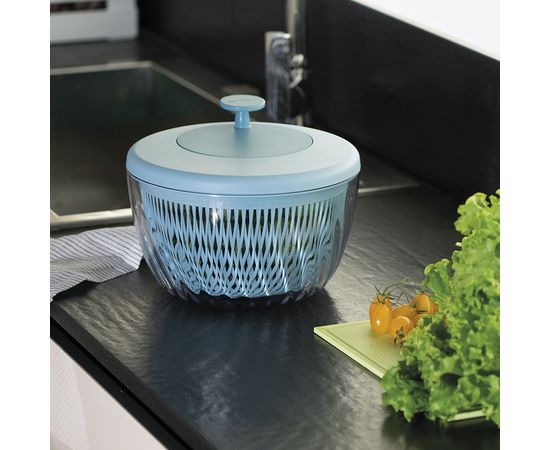 Сушилка для салата Twist&Dry, голубая, Guzzini, изображение 6