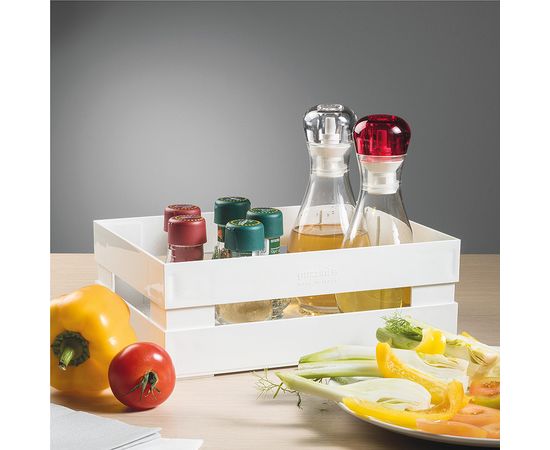 Ящик для хранения Tidy&Store, 22,4х5,4х8,7 см, белый, Guzzini, изображение 3