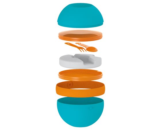 Ланч-бокс для салатов Zero Chilled, бирюзовый, Guzzini, изображение 2