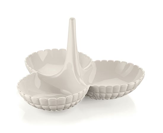 Менажница Tiffany, молочно-белая, Guzzini