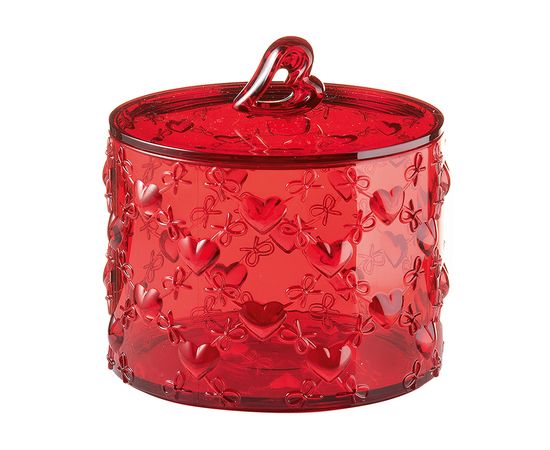 Конфетница Love, ?11х10,7 см, акрил, красная, Guzzini